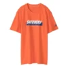Skechers tryckt kortärmad t-shirt för män, röd