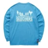 Skechers x One Piece tryckt långärmad T-shirt ”Blå Brun Gul Svart”