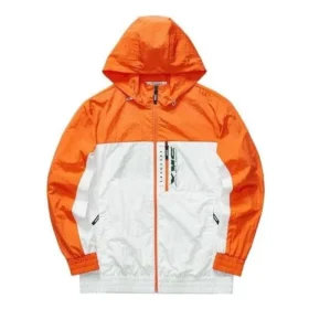 Skechers x SKX vävd jacka med huva ”White Orange”