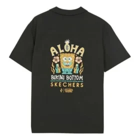 Skechers x SpongeBob SquarePants T-shirt med tryck på ryggen ”Svart Gul”