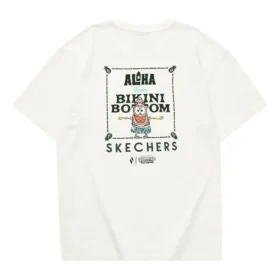 Skechers x SpongeBob T-shirt med tryck ”Vit Grön”