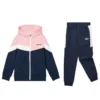 SKX Huvtröja med elastiska muddar i stickat sporttyg ”Navy Pink White”