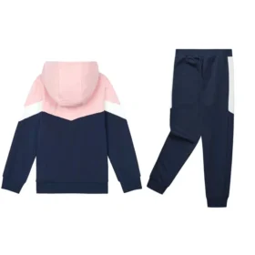 SKX Huvtröja med elastiska muddar i stickat sporttyg ”Navy Pink White”