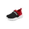 Slip-On Sport Shoes ”Black Red”
