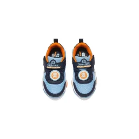 Sneakers ”Ljusblå Marinblå Orange”