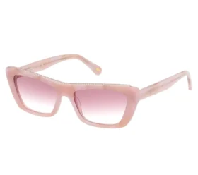 Solglasögon med upphöjd Cateye-modell och marmorerad gradient