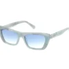 Solglasögon med upphöjd Cateye-modell och marmorerad gradient