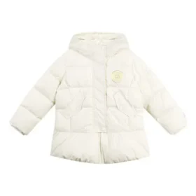 Solid Hooded Down Jacket ”White”