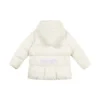 Solid Hooded Down Jacket ”White”