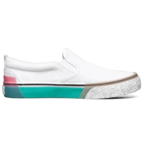 Sparked låga sneakers, vita