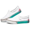 Sparked låga sneakers, vita