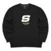 Sport Letter Crew-tröja ”Black White”