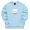 Sport Letter Crew-tröja ”Blue White”
