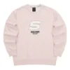 Sport Letter Crew-tröja ”Pink White”