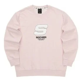 Sport Letter Crew-tröja ”Pink White”