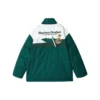 Sport Lifestyle-serien Letter Printed Zip-up Down Jacket ”Green Tan White”