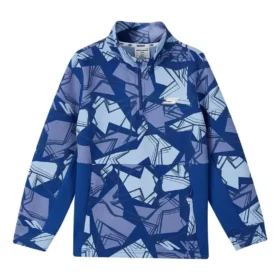 Sport- och fritidsserie, heltryckt sweatshirt med halv dragkedja ”Blue”