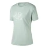 Sport-T-shirt med korta ärmar ”Grönvit”