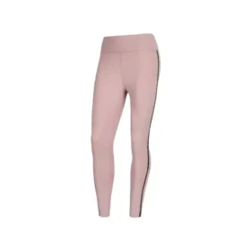 Sportiga stickade fitnessleggings ”Svart Rosa”