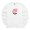 Sporttröja med bokstäver ”White Pink”