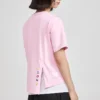 SS20 Crossover-stickad kortärmad rosa