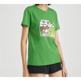 SS20 Sailor Moon Crossover kortärmad grön T-shirt