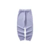 Stickade sportbyxor med tryckt logotyp i midjan ”Purple”