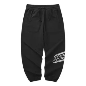Stickade sweatpants ”Black”