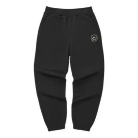 Stickade sweatpants ”Black”