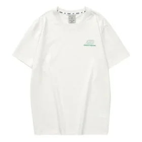 T-shirt med logotryck ”White Green”