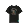 T-shirt med tryck, kortärmad, svart