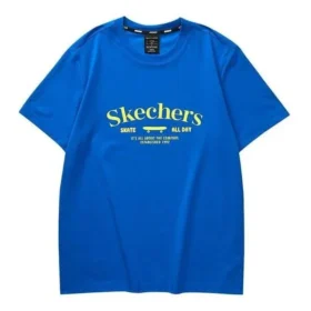 T-shirt med tryckt bokstav ”Blue Yellow”