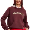 T-shirt med tryckt logotyp ”Burgundy White”