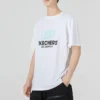 T-shirt med tryckt logotyp ”Vit Blå Svart”