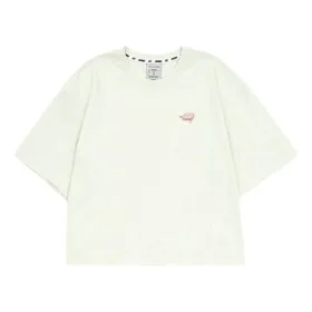 T-shirt med tryckt logotyp ”White”