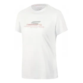 T-shirt med tryckt sportlogotyp ”Vit”