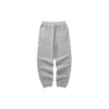 Taperade sportbyxor i fleece med midja ”Black Grey”