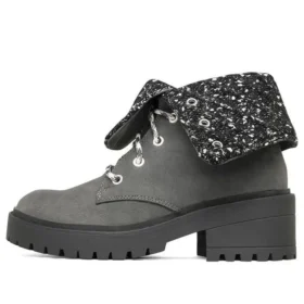 Teen Spirit Knit Buzz ankelstövlar ”Black Charcoal”