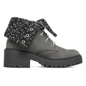 Teen Spirit Knit Buzz ankelstövlar ”Black Charcoal”