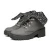 Teen Spirit Knit Buzz ankelstövlar ”Black Charcoal”