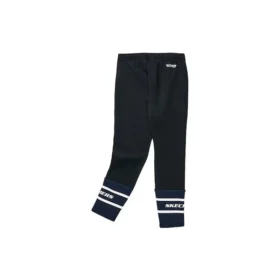 Tight-knit-byxor i fleece med dragsko ”Svart Vit” Tight-knit-byxor i fleece med dragsko ”Svart Vit”