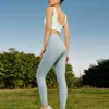 Träningsleggings med tryckt logotyp ”Teal”