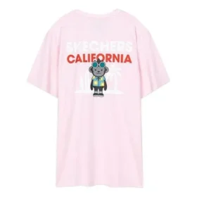 Unisex stickat tryck rosa