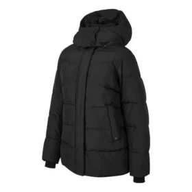 Varm midjelång dunjacka med huva ”Black”