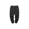Varma, avsmalnande sportbyxor med bokstavstryck och fleecefoder ”Black Grey”