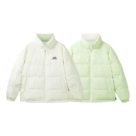 Vändbar, Waterproof och varm dunjacka för sport ”White Green”