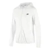 Vävd jacka med tryckt logotyp ”White”