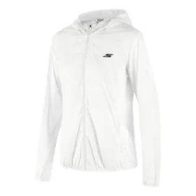 Vävd jacka med tryckt logotyp ”White”