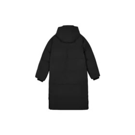 Vävd lång dunjacka ”Black”