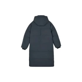 Vävd lång dunjacka ”Grey”